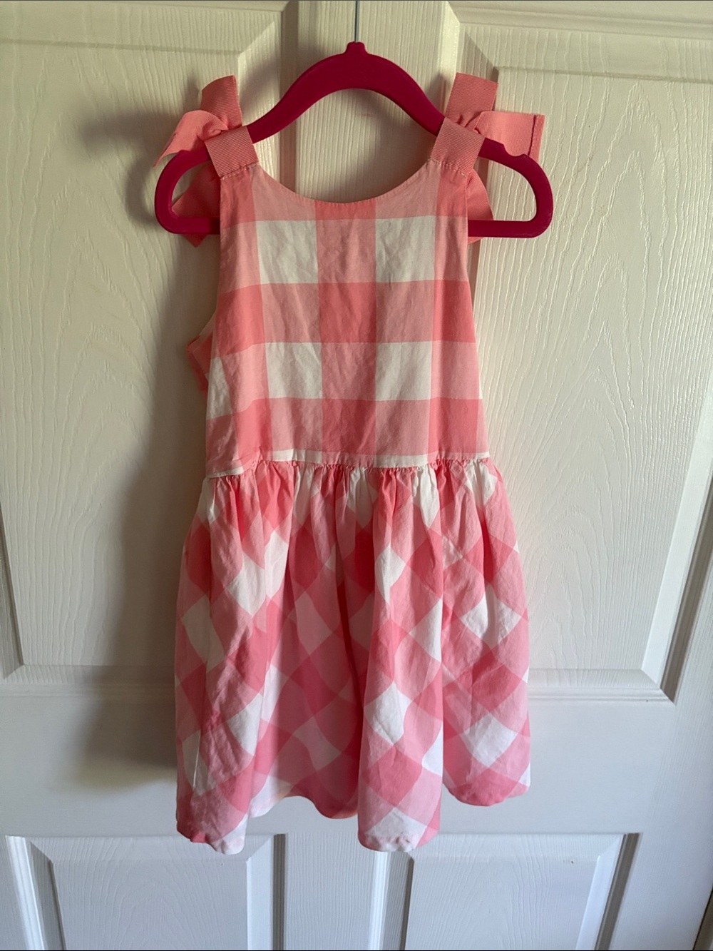 Carter's Pink and White Gingham Sundress